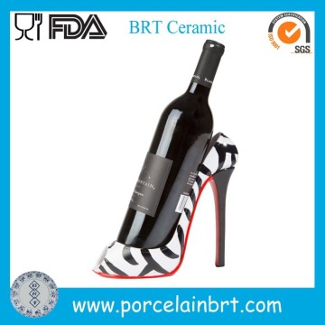 Polyresin high heel shoe design wine Bottle Holder