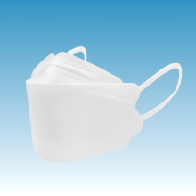 White simple fish shaped mask