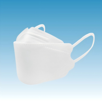 White simple fish shaped mask