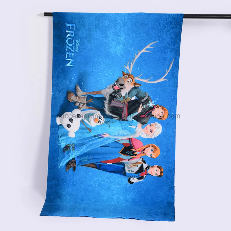 Customized Cartoon Design 100% Polyester/Cotton Beach Towel