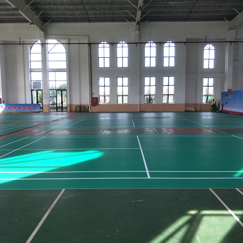 Suelo de bádminton de PVC para interiores con BWF