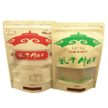 High Quality Custom Paper Plastic Composite Stand-Up Zipper Bag with Plastic Windows