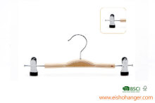Wood Laminated Hangers With Clips
