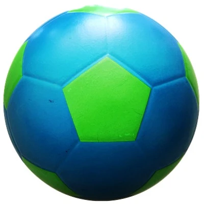 Smooth Surface Rubber Soccer Ball with Blue Color