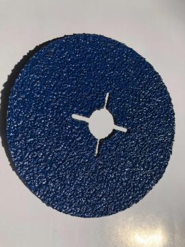 Advanced abrasive material zircon fiber disc