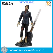 Wholesale unique design decorative desk resin Zombie Pen Holder