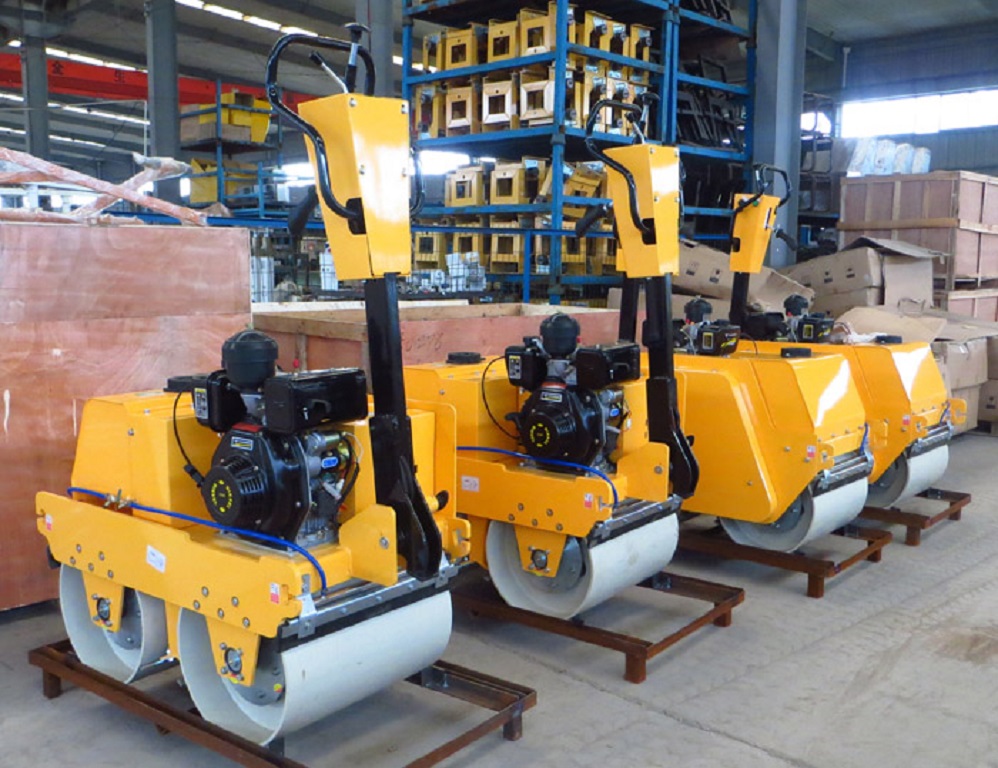 550kg Diesel Double Drums Earth Roller Compactor