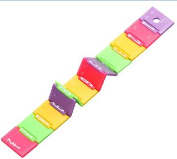 Plastic folding funny ruler