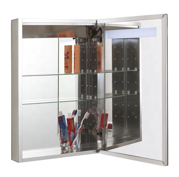 Aluminum bathroom cabinet