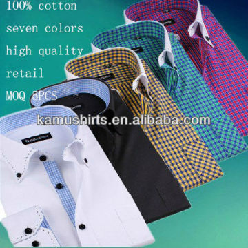 Classic slim fit formal shirts for man office shirts cotton shirts for man MOQ 5PCS