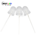 Super Bright 8mm Diffused LED Yellow 590nm