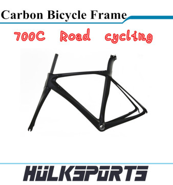 Chinese carbon bicycle frameset 100% full carbon bicycle frame 700c carbon bike frame