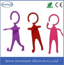 High Quality Man Shape Silicone Hanging Mobile Phone Holder