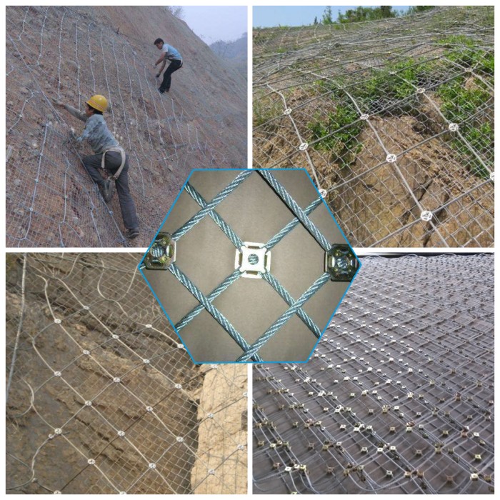 SNS Slope Protective Wire Mesh Rockfall Barrier Mesh Wire Rope Netting