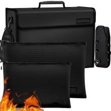 Expandable Waterproof Fireproof Document Bag with Lock - Firebox Money Bag Organizer