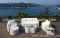 Kolam perabot Taman Wicker Sofa set