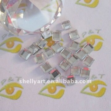 4x4mm square rhinestone hot fix crystal