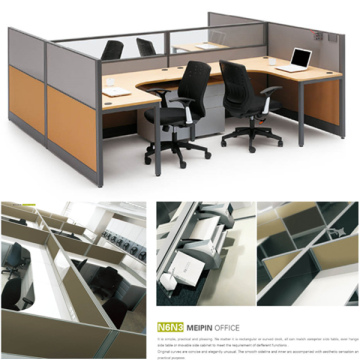 Colourful L-shape office desk