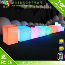 Non-friable RGB rechargeable color change outdoor waterproof led cube