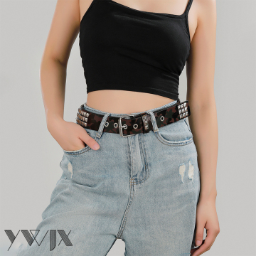 Rivet Studded Women's Belt in Punk Style