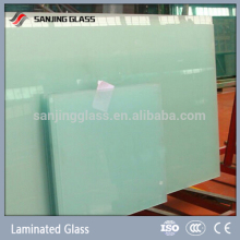 6mm thick frosted sandblast translucent obscure laminated glass