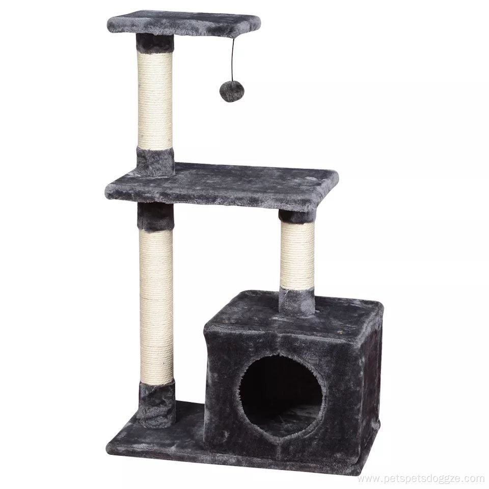 Castle Modern Large Big Climbing Scratch Pet Scratcher Wood Condo Furniture Tower Cat Tree