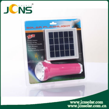 Portable Rechargeable Solar Flashlight