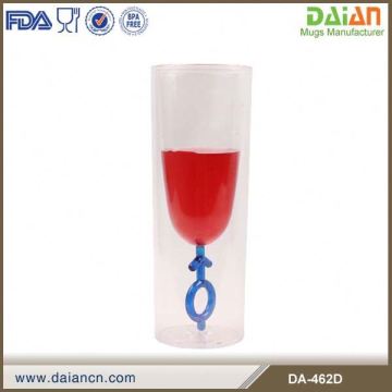 Double wall plastic champagne flutes