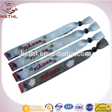 2015 Sport Wristband Plastic Clip Woven Wristband with Custom Design Logo