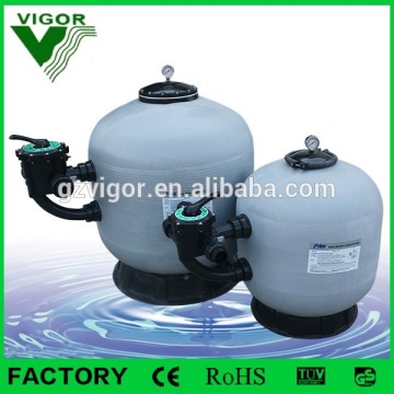 side-mounted fiberglass body sand filter tank
