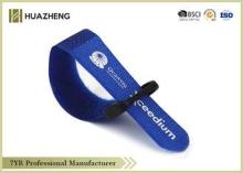 Blue Neoprene Hook Loop Strap Resusable , Velcro Adjustable