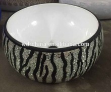 black color decorative granite wash basin counter tops