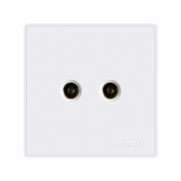 Hot two gang TV socket