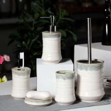 Dokour Vintage Ceramic Toothbrush Holder Recessed Porcelain