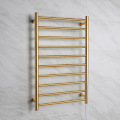 Brushed Gold Electric Heated Drying Towel Rack