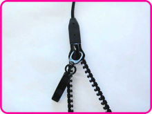 3.5mm Stereo Metal Iphone Zipper Earphones With Volume Control And Mic Ydt1