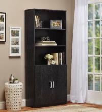 Wooden Office Room Divider Display Bookcase with Doors