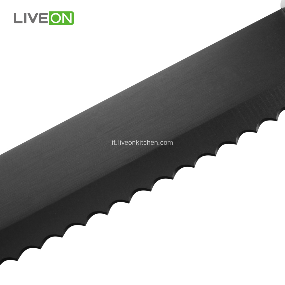 Set di coltelli da cucina in acciaio inox con blocco magnetico