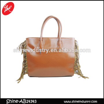 PU women handbag/fashion women handbag/tessels handbag/new casual women handbag