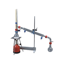 Organic Chemistry Lab Equipment: Vacuum Distillation Set with Glassware and Protective Storage Box