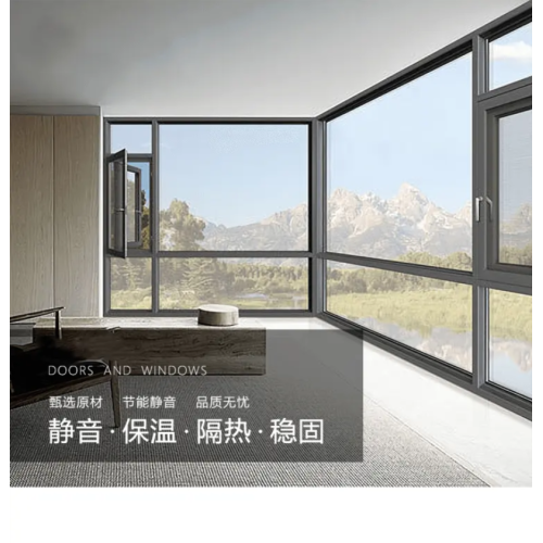 Aluminum Casement Windows with Openable Broken Bridge