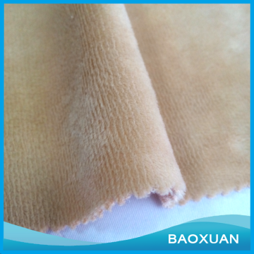 100%polyester poly spun velour fabric for garment