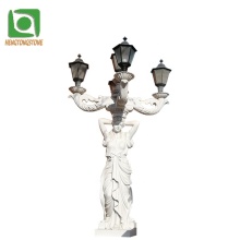 Marble Statue Lamp - Decorative Stone Woman Lamp Sculpture