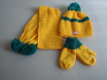 kids hat scarf gloves set