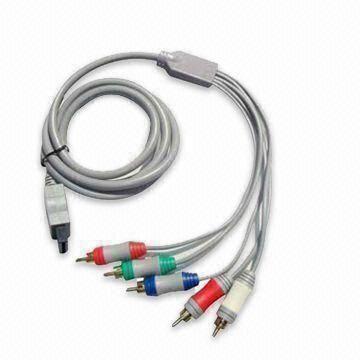 AV Cable for Wii, Various Colors are Available, Supports 1,080i/720p HDTV System