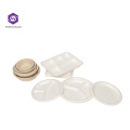 Biodegradable Bagasse Food Container Paper Pulp Plates Make Baggase Plates Food Tray