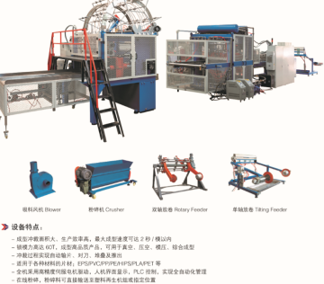 PS Foam Disposable Food Containers Autoforming Machine