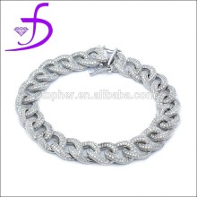 Classic design bracelet silver jewelry 1000 gemstone bracelet designs for men