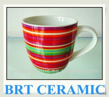 striped mug