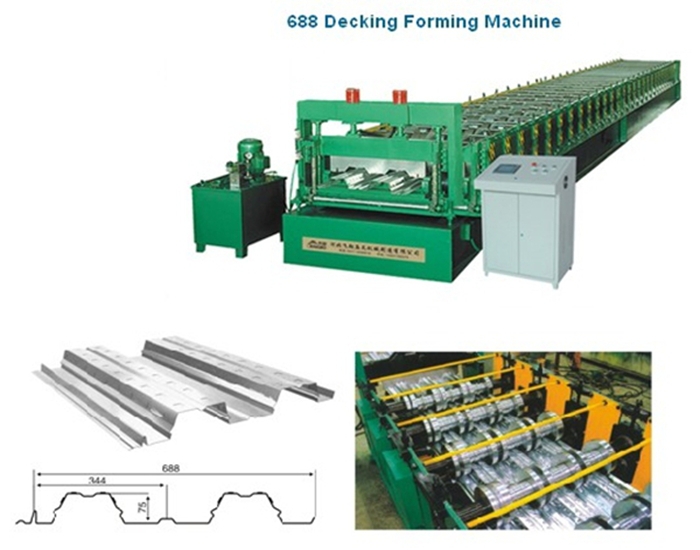 full automatic aluminium profile floor decking forming machine for sale